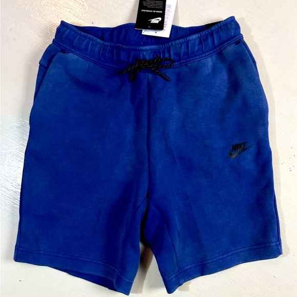 $85 Nike Sportswear Tech Fleece Washed Shorts Royal Blue Men’s SIZE Small NEW S